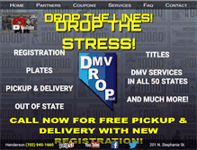 Tablet Screenshot of dmvdrop.com